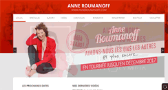 Desktop Screenshot of anneroumanoff.com